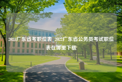 2023广东省考职位表_2022广东省公务员考试职位表在哪里下载